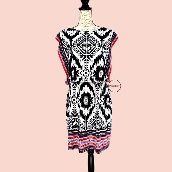 Dressbarn Sleeveless Elastic Waist Dress Size 10 - Picture 2 of 7